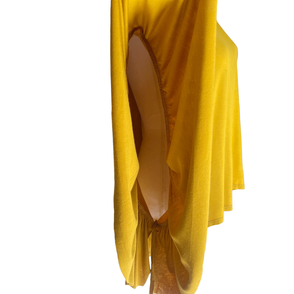 NWT Grade & Gather Mustard Ruffled Top Size L - Picture 7 of 8